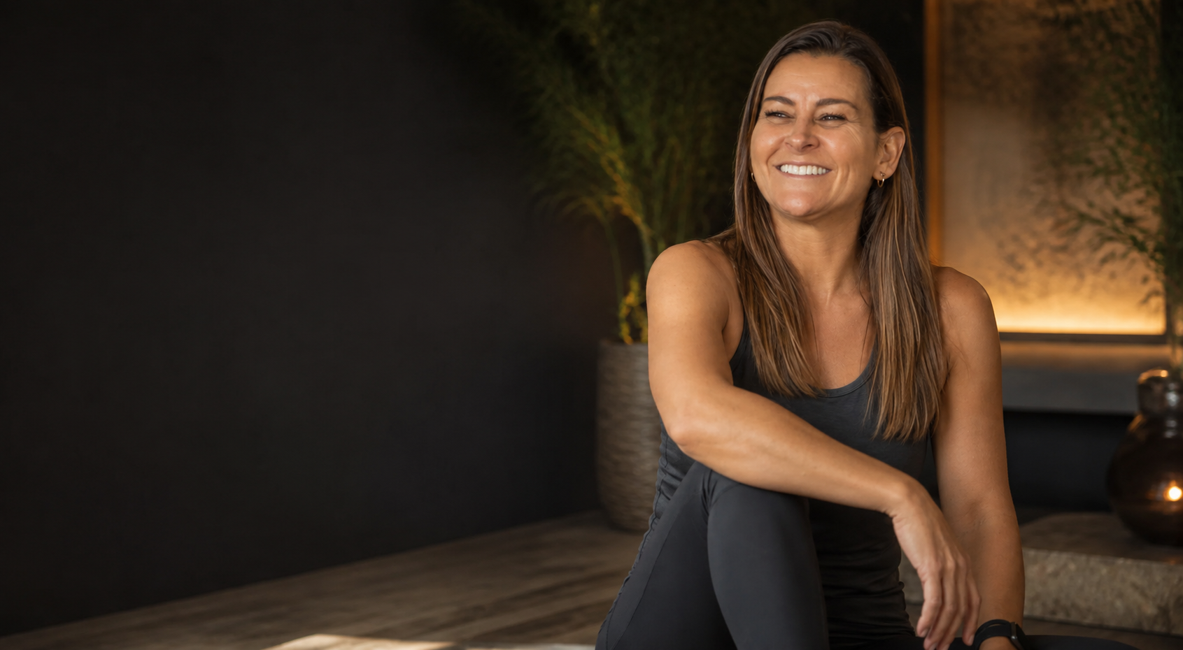 Kori Leavers in a warm wellness studio
